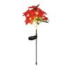 LED LED Solar Christmas Flower Lights Solar LED Light Poinsettia Light Light Solar Powered Artificial Flower Light Outdoor