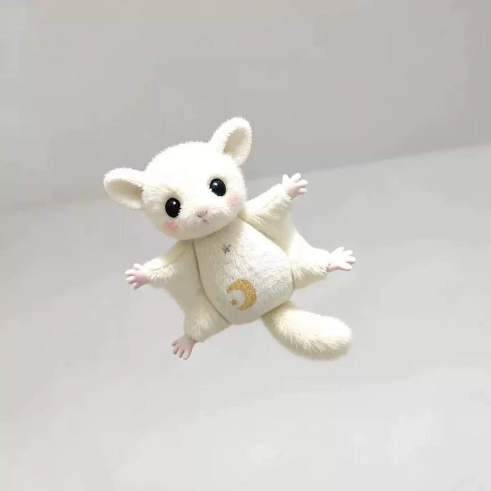 Gifts Soft Sugar Glider Plush Toy Mini Bag Charm Flying Squirrel Keychain Bag Accessories Plush Keychain