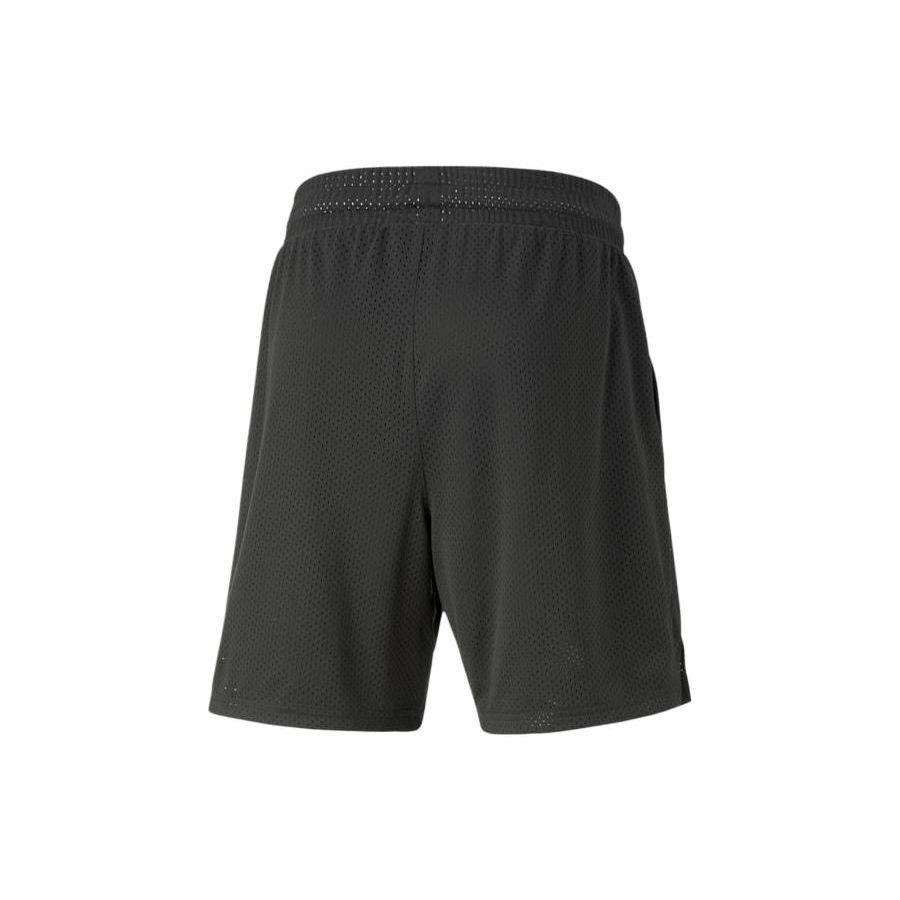 Puma Line Print Elastic Waist Casual Shorts Men Shorts Black 539573-01