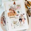 30pcs Cute People Sticker PET Materials Junk Journal Sticker Girl Life Series DIY Scrapbooking Collage Stationery Decor Supplies