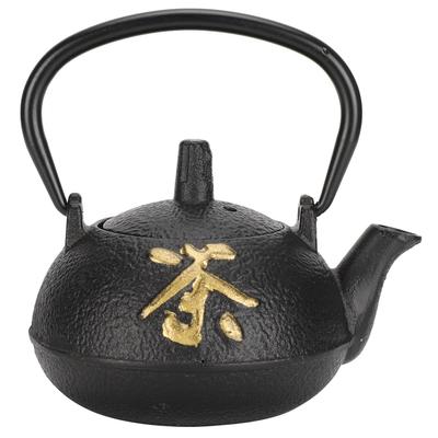 Teekannenkessel aus Eisen, unbeschichtet, mit Sieb, 0,3 l, Tee- und Zen-Set-Kessel für das Teehaus zu Hause