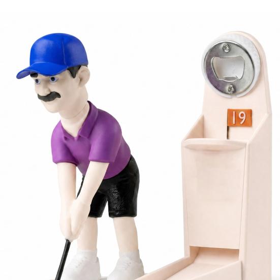 Flaschenöffner, Golfschwung-Bierform, Lustiges Brettspielzubehör, Langlebiges kreatives Ornament, für Hausbars und Partys