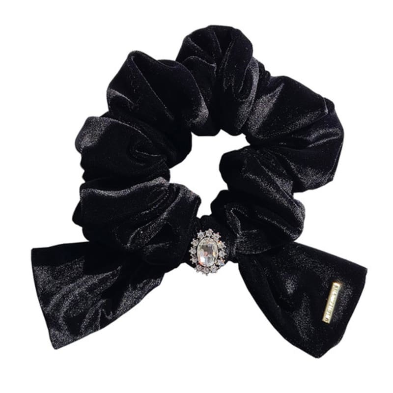 jewelCOUNTY Crystal Velvet Scrunch