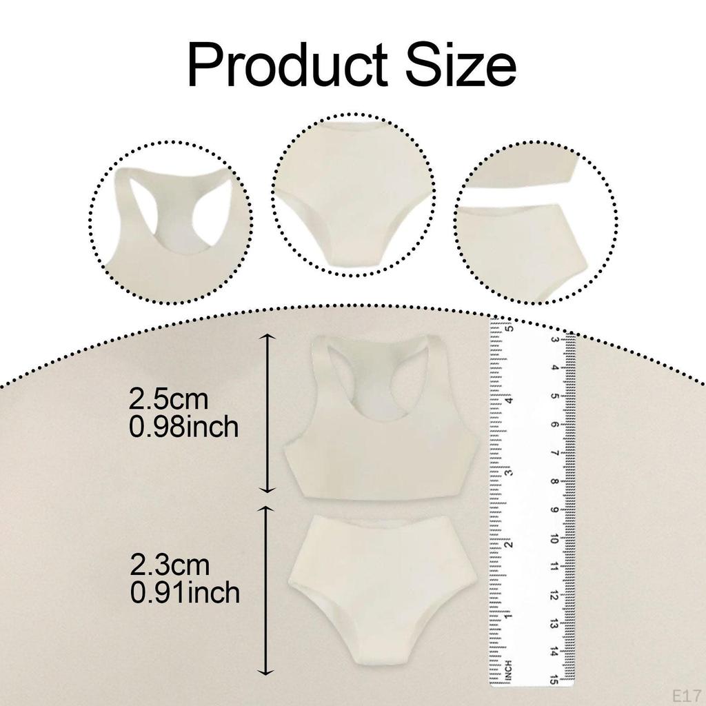 1/12 Miniature Clothing Ensemble with Sports Top and Shorts for Female Dolls