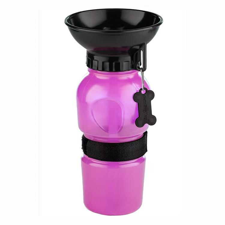 500ml Utomhus Bärbar Husdjur Hund Vattenflaska Extrusion Stor Hund Rese Vattenkopp Dricksvatten Matarskål för Hund Katt