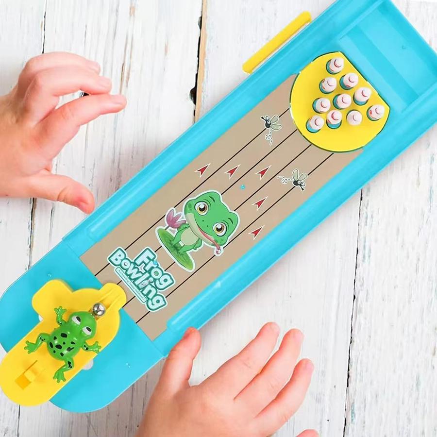 1Set-Mini High-Quality Desktop High-Quality Bowling High-Quality Game High-Quality Toy High-Quality Funny Indoor Parent-Child Interactive светло-зеленый
