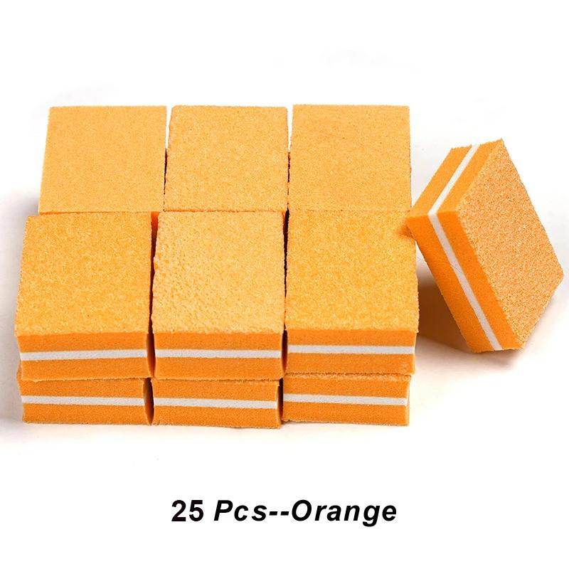 10/25/50Pcs Colorful Mini Nail Files Acrylic Nails Double Side 100/180 Grit Emery Boards For Professional Manicure Pedicure Tool