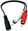 Audio Splitter Cable Stereo and RCA X (3.5mm (female) (male) 2) 0.2m