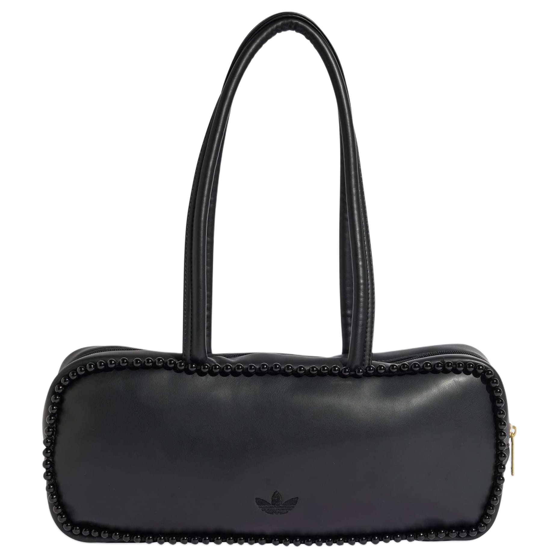 Adidas Originals 5.4L Elongated Fashionable Exquisite Detail PU Shoulder Bag Regular Women Shoulder Bag Black KE4769 Black