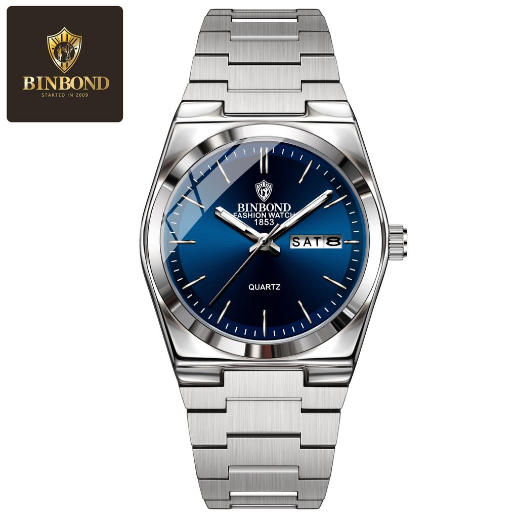 Luxury Business Quartz Men Wristwatch Waterproof Luminous Date Week Male Watch Stainless Steel Women Watches