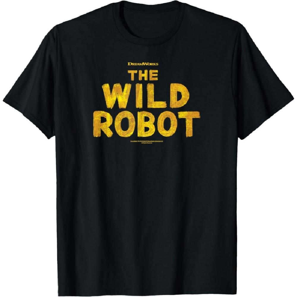 DreamWorks The Wild Robot Logo T-Shirt S чёрный