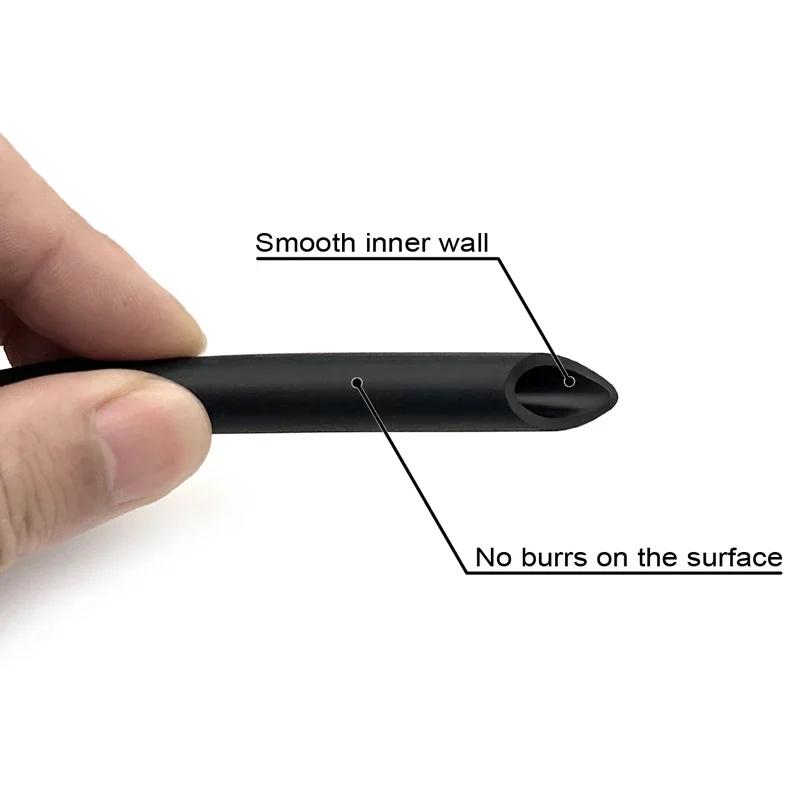 ID 2/2.5/3/4/4.5/5/6/7/8/10/13/16/19/25mm Black NBR oil resistant rubber hose, automotive engine fuel pipe, hydraulic oil pipe