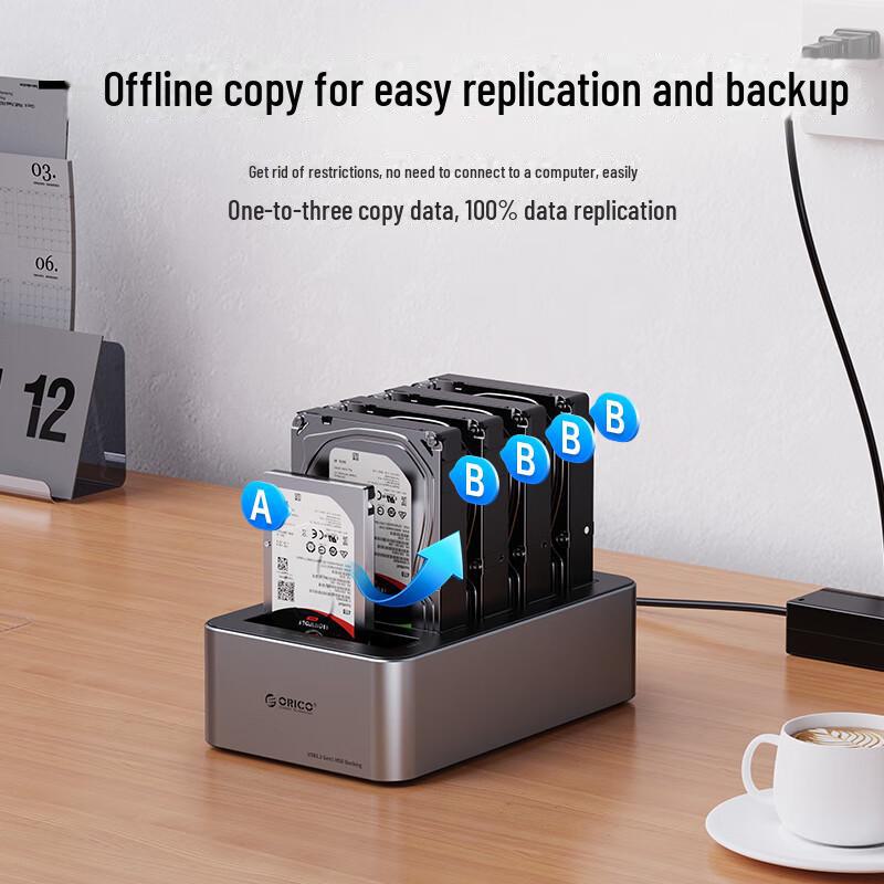 Base de disco duro ORICO 2.5/3.5 pulgadas Caja de protección para SSD/HDD SATA