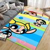 Powerpuff Girls Art Area Rug, Powerpuff Girls Fan Living Room Carpet, Perfect Gift.chl