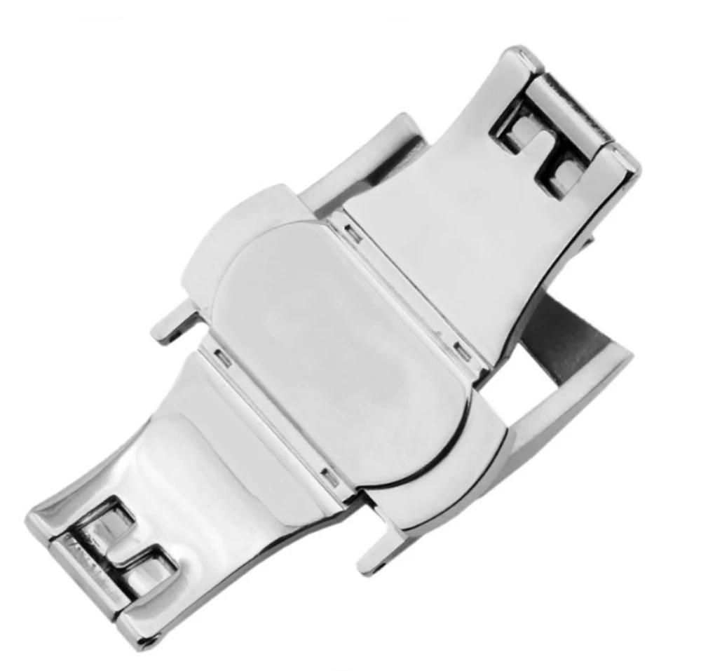 316L Stainless Steel Watch Bands Strap Accessories For Vacheron Constantin Double Press Butterfly Buckle Folding Clasp 18mm 20mm