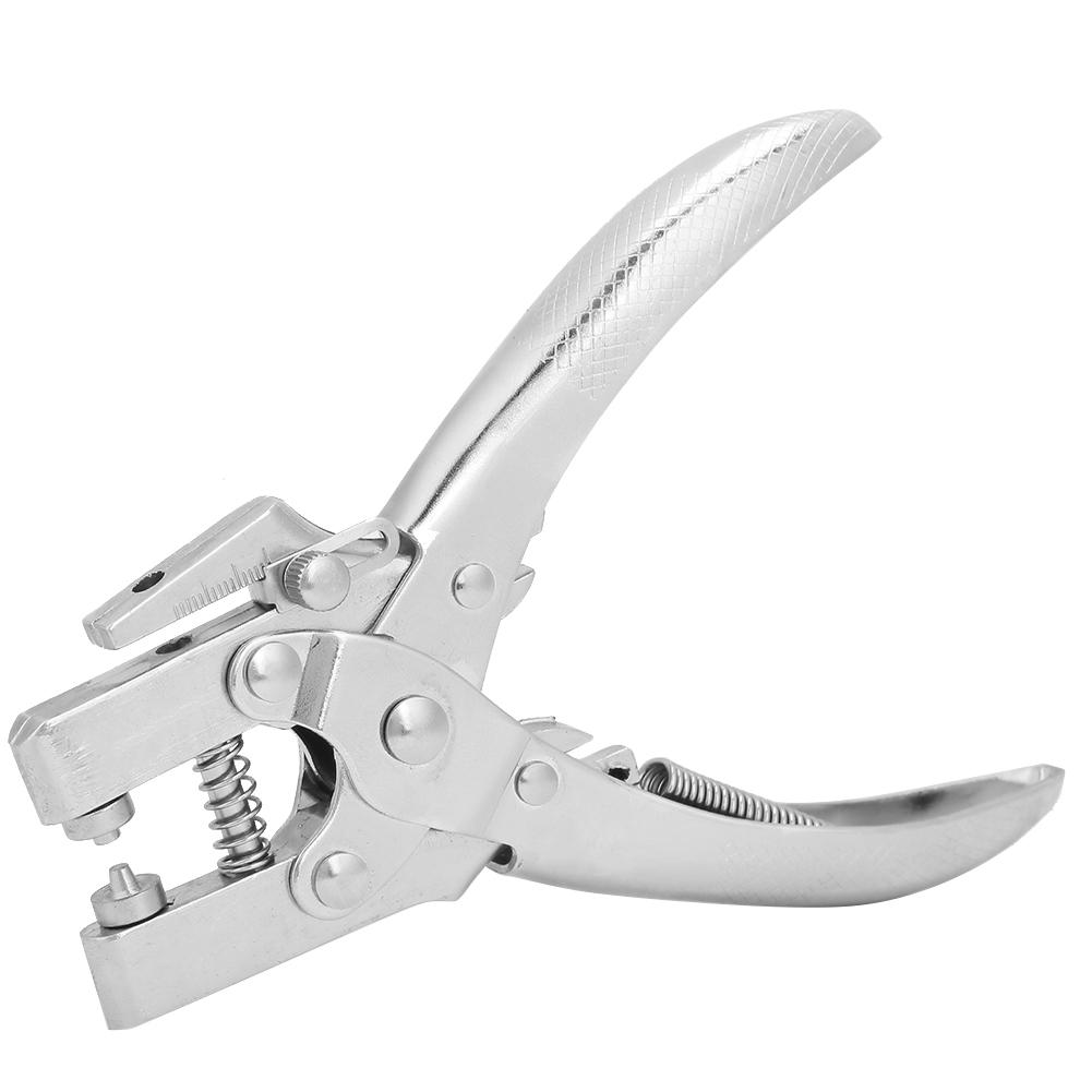 Multifunction Double Using Steel Manual Hole Punching Pliers Hand Tool with 100Pcs Buttons
