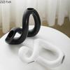 Creative Twisted Lines Ceramic Vase Flowers Pots Desk Decoration Flower Arrangement Minimalism Floral Vases Modern Home Decor