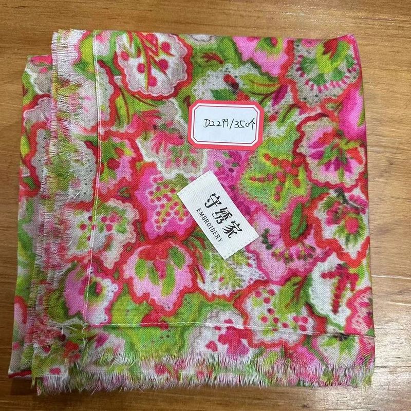 

Dz299 42 British Fine Yarn Linen Square Scarf 60 * 60cm Pink
