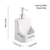 Ceramic Dish Liquid Dispenser 2in1 Refillable Lotion Bottles Ceramic Soap Dispenser  Hotels