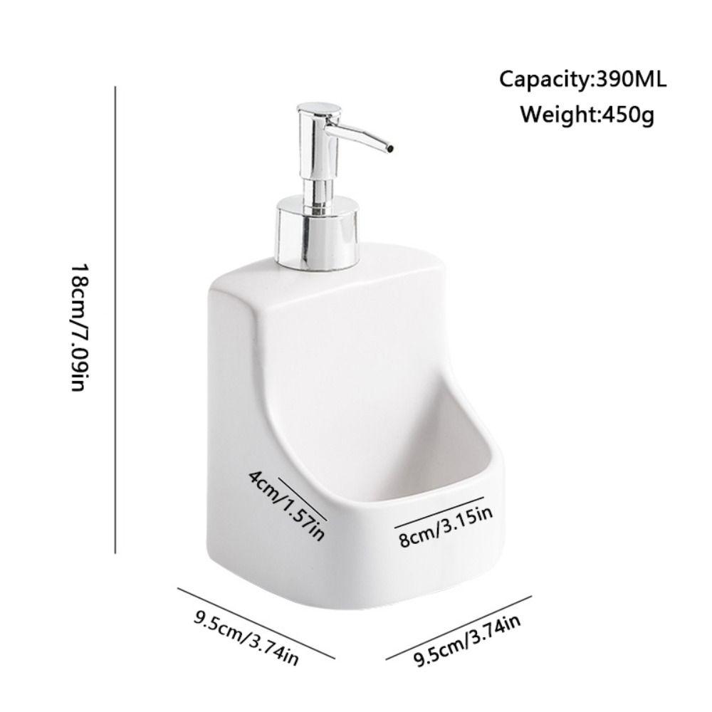 Ceramic Dish Liquid Dispenser 2in1 Refillable Lotion Bottles Ceramic Soap Dispenser  Hotels
