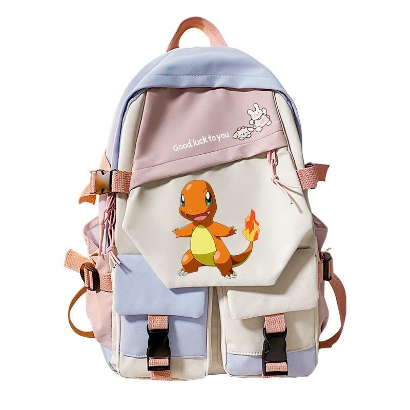 Pokemon Elf Peripheral Printed Casual Backpack Elementary and Secondary School Students Large Capacity Backpack