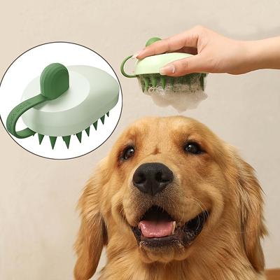 Sanfte Hundemassage-Badebürste mit Massage- und Reinigungsfunktionen – geeignet für Hunde und Katzen