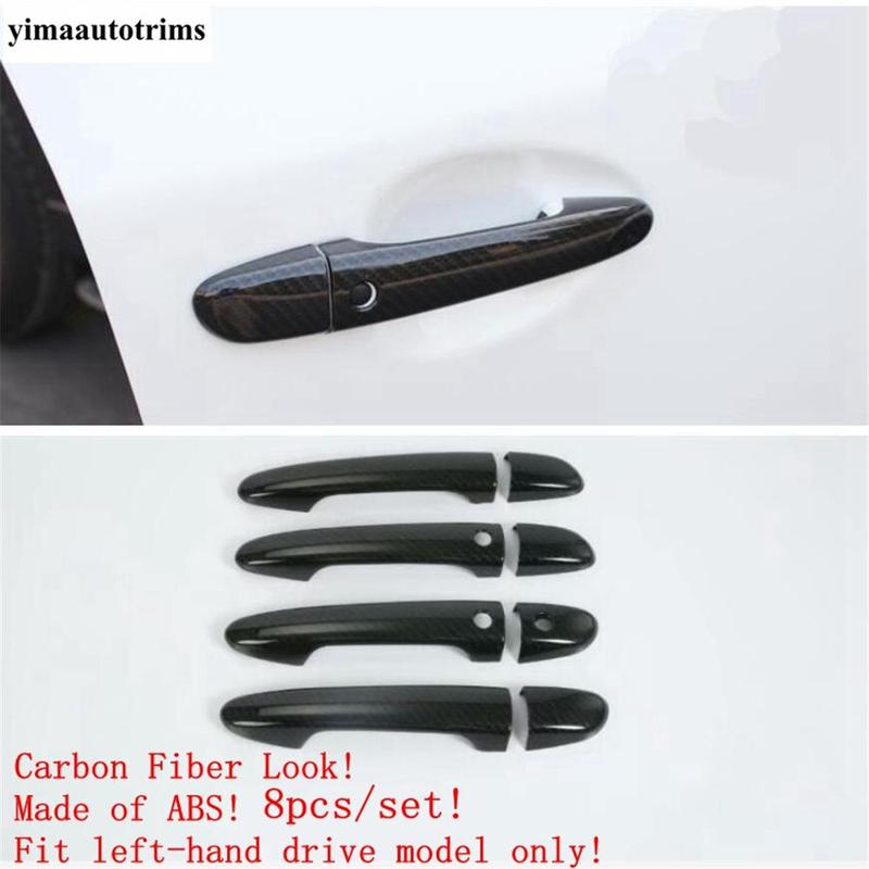 Car Outer Door Handle Protection Decorative Sequ Cover Trim For Mazda 6  - 2024 Carbon Fiber Accessories Exterior Kit