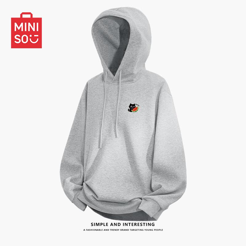 MINISO Men's Loose Fit Hooded Sweatshirt