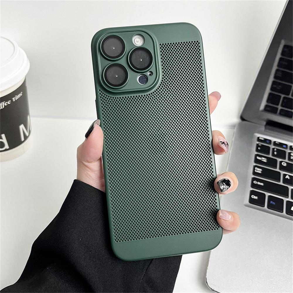 Cooling Matte Heat Dissipation Case For iPhone 17 Air 16 15 14 13 12 11 Pro Max X XS Max XR Plus SE Mini Metallic Cover
