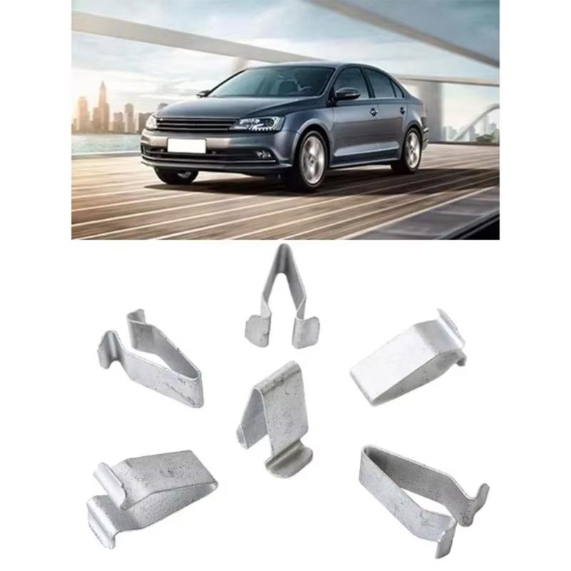 20pcs Trunk Tailgate Retainer Clips Automotive Accessories Car Door Strips Lining Metal Fastener Clips Trim Panel Clip