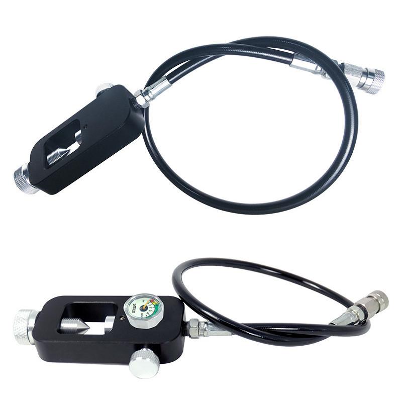 Submarine Oxygen Cylinder Inflation Valve Scuba Respirator Converter Small Scuba Inflation Adapter 30 * 13.5 * 4CM