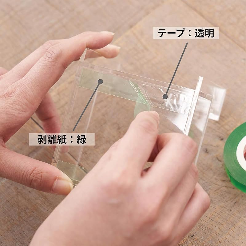 3M Double-Sided Tape, Super Strong, Transparent, for Materials, 12mm Wide, 4m Long, Scotch STD-12 Semi-Long