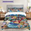 Anime Faces Quilt Set Vibrant Fans Bedding 1 Duvet Cover 2 Pillowcase Without Core Christmas Birthday Gift Bedding Set