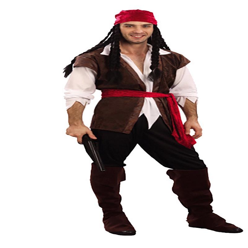 Classic Adult Caribbean Pirate Man Costume Perfect For Halloween Cosplay