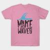 T Shirt Women Make Waves Harajuku Print Kawaii Tshirt Summer Short Sleeve Female T-Shirt Top Tee