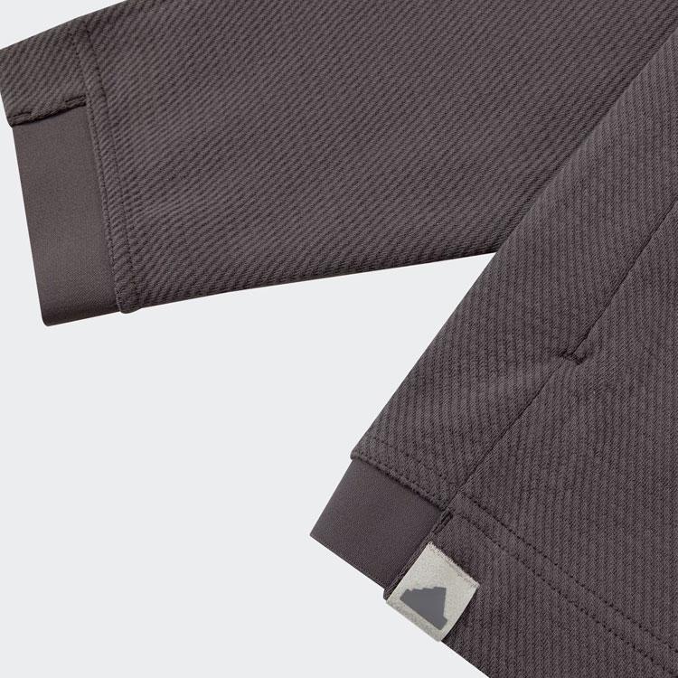 Adidas Business Casual Knit Cardigan Jacket Men Tops Charcoal-Grey JE8595