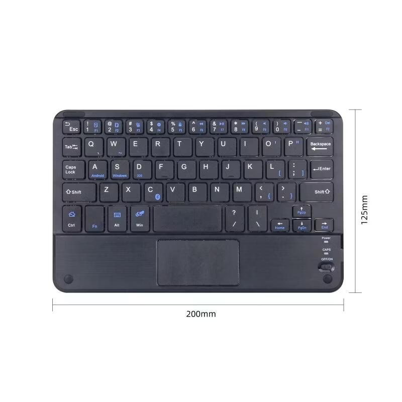 OLOEY 10-inch Bluetooth Keyboard with Touchpad and ARGB Backlight