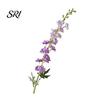 Forest Style Flower Arrangement Larkspur Artificial Flowers Realistic Delphinium with Bendable Stems Rustic Floor Eco-friendly Vase Decor for