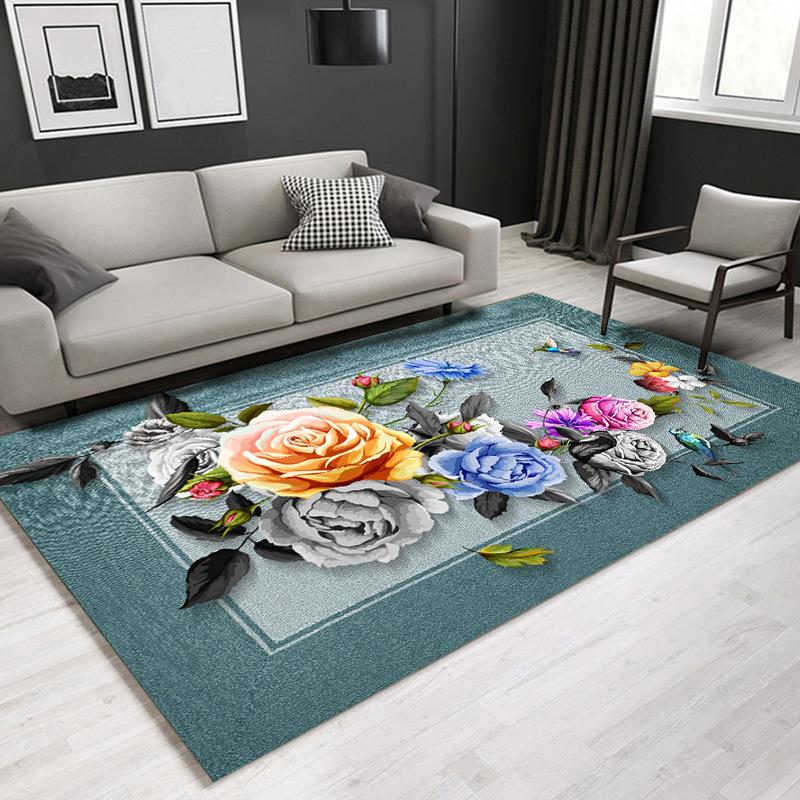Chinese Series Carpet Living Room Bedroom Home Carpet Floor Mat Rectangular Carpet Bedroom Bedside Blanket