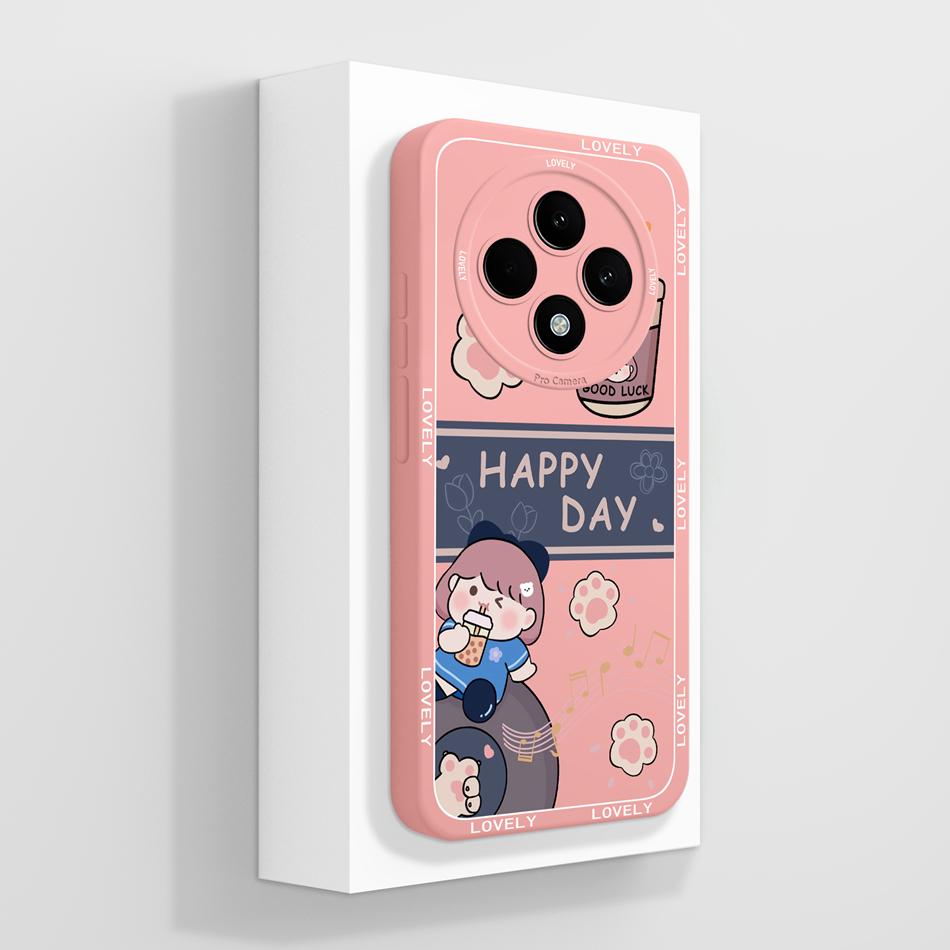 For Oppo Reno 12F Case Artistic Style Full Coverage Anti Drop Funda For Oppo Reno12 F 4G 5G Soft Liquid Phone Back Covers Coque