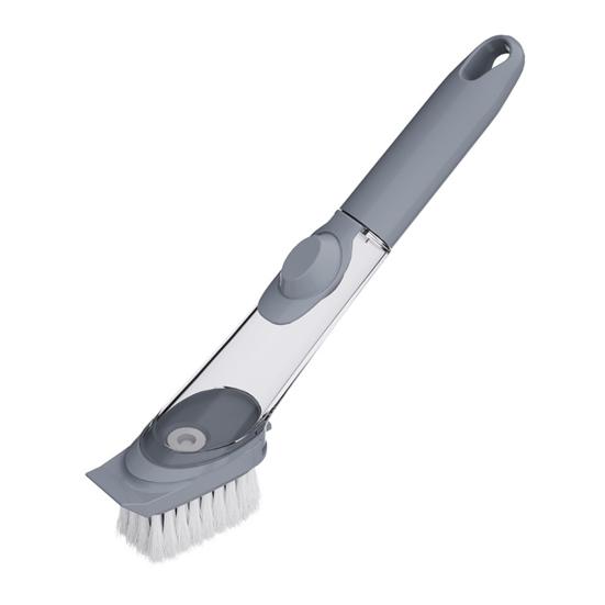 Cleaning Brush with Ergonomic Anti-Slip Handle Strong Bristles Pot Cleaner Efficient Stain Removal Multi-Purpose Kitchen Brush