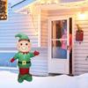 Illuminated Christmas Iatable Elf Christmas Elf Iatable Yard Decor Santa Helper Elf Figure Character Christmas Decoration Gift
