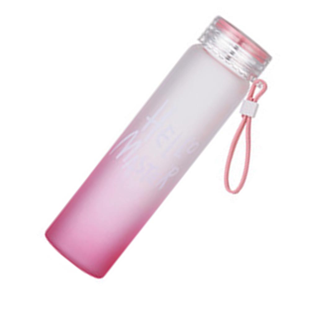 400ML Glass Water Bottle Sport Outdoor Camping Hydration Kettle Cup BPA Free