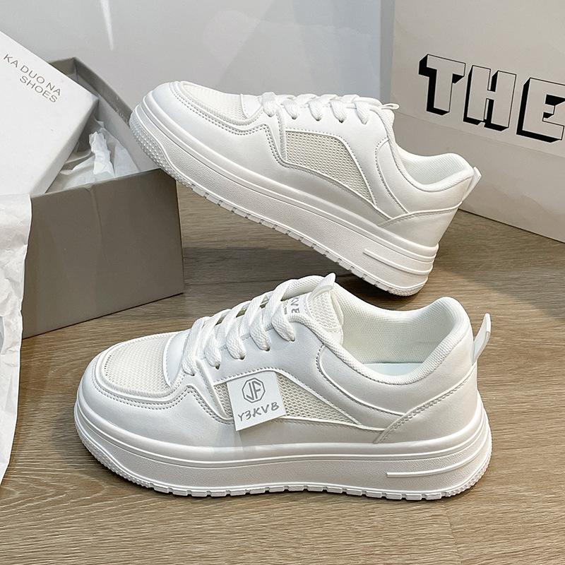 

Little white shoes women s 2025 new spring and summer board shoes children s versatile thick soles increase height fashion women s shoes ins tide brea 40