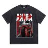 Anime Akira Vintage Washed T Shirt 90s Science Fiction Movie Shotaro Kaneda Short Sleeve T Shirts Cotton Casual Loose T-shirts