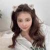 Cute Versatile Hair Clips Cat Ear Shape Fluffy Ponytail Clips Sweet Style Bangs Hair Clips Women Head Wear Accessories