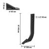 VEVOR 5pcs Box Blade Shank, 16" Scarifier Shank, 3 Holes Box Scraper Shank, Ripper Shank with Removable Tapered Teeth and Pins