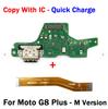 Getestet für Moto G6 G7 G8 G9 Play Plus Power G11 G111 USB Stromladeplatine Steckeranschluss Anschlussanschluss Dock mit Mainboard Flexkabel