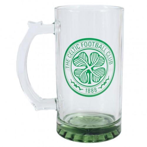 Celtic FC Crest Glass Tankard