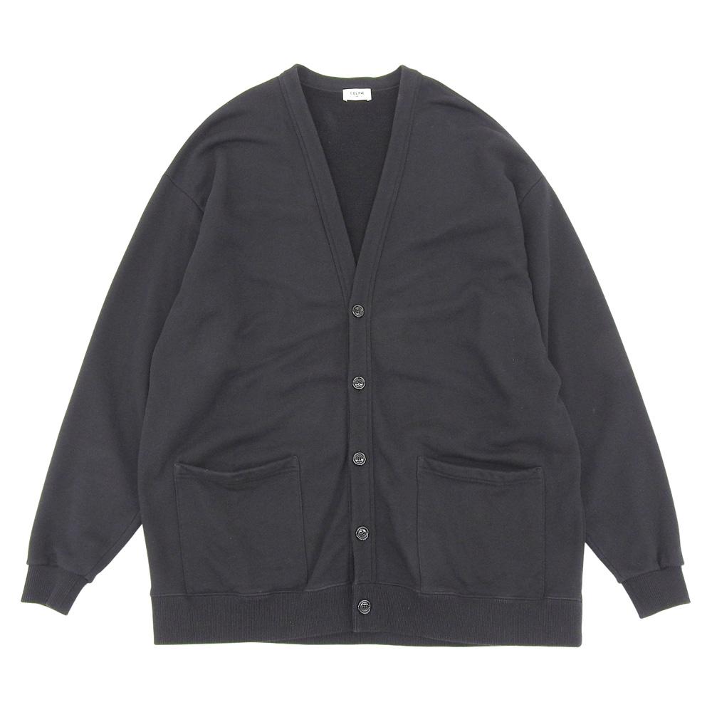 CELINE Back Logo Cardigan Top Men's Black XS 2Y672670Q tops XS blackUsed